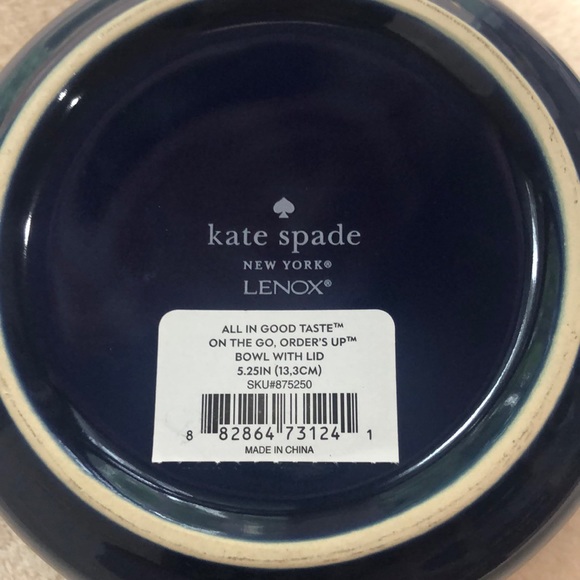 Kate Spade♠️All In Good Taste On The Go Bowl w/lid - Picture 5 of 8